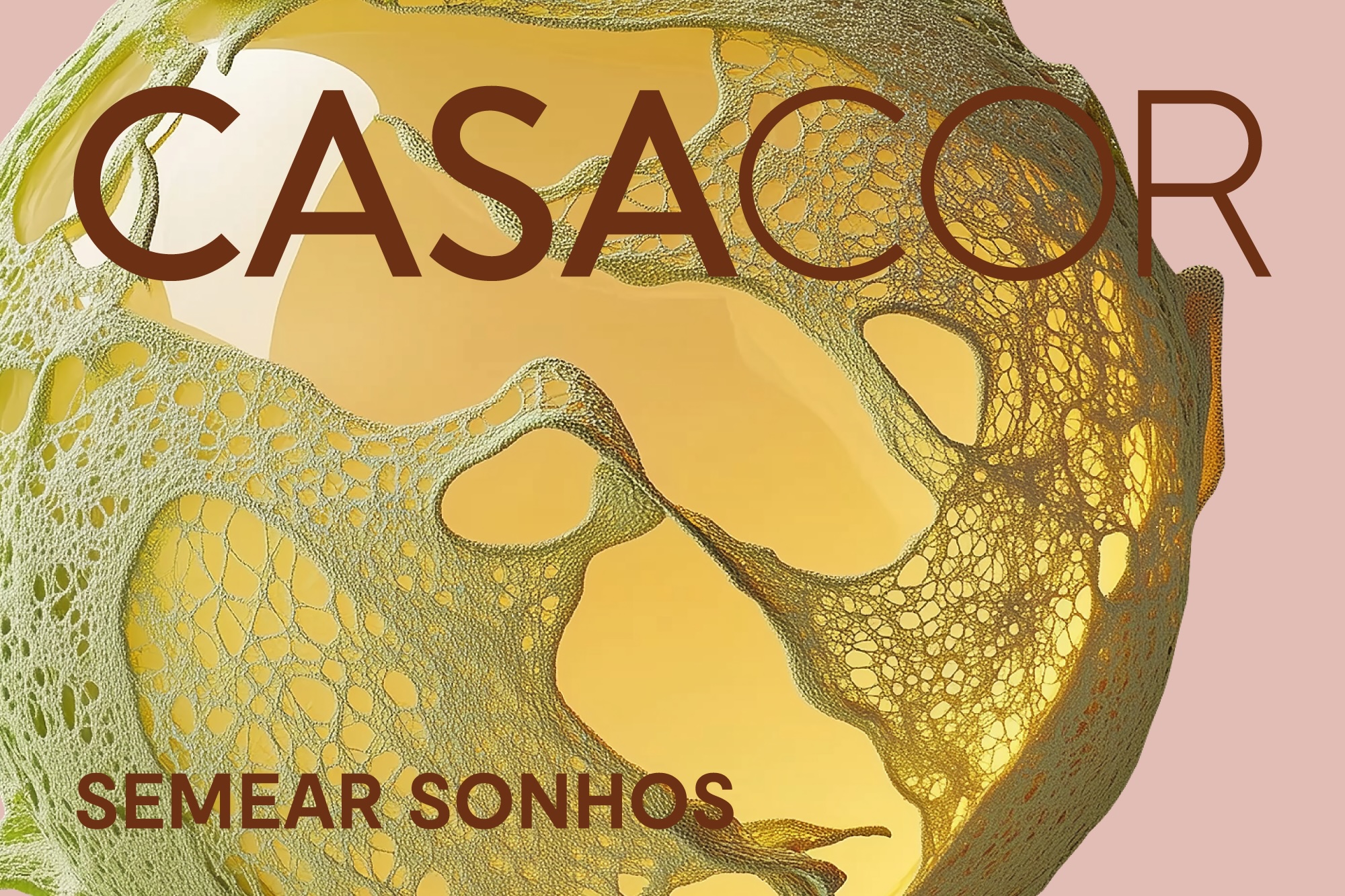 Banner campanha tema "Semear Sonhos" da CASACOR 2025